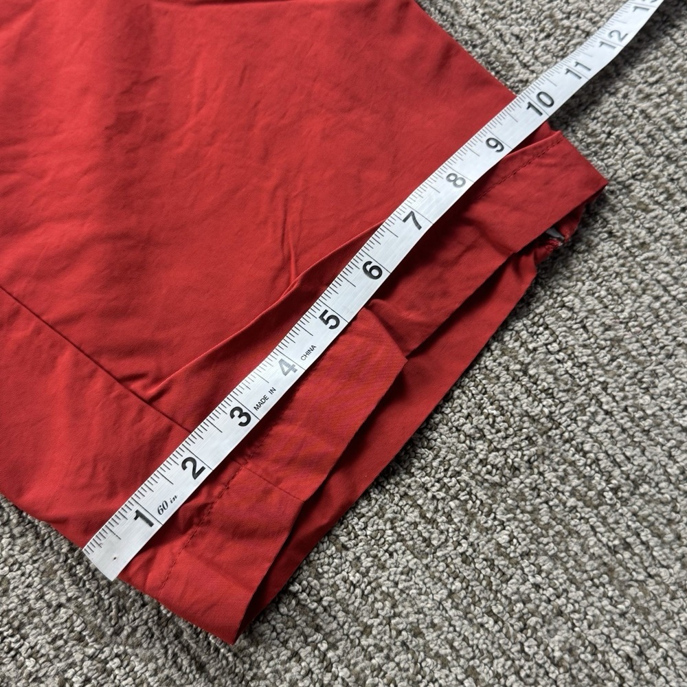 VTG Nike Mens M Windbreaker Track Pants Drawstring Zip Ankles Red Y2K - Picture 3 of 11
